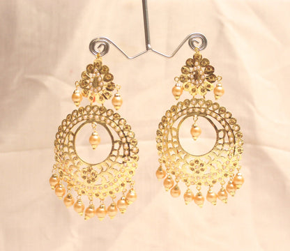 Earrings tikka tika set Jadau Indian Gold Chandbali Earrings Tikka Set/Multicolor,Firoja,Sky blue,Mehroon Indian Tikka Set/Punjabi Jewellery