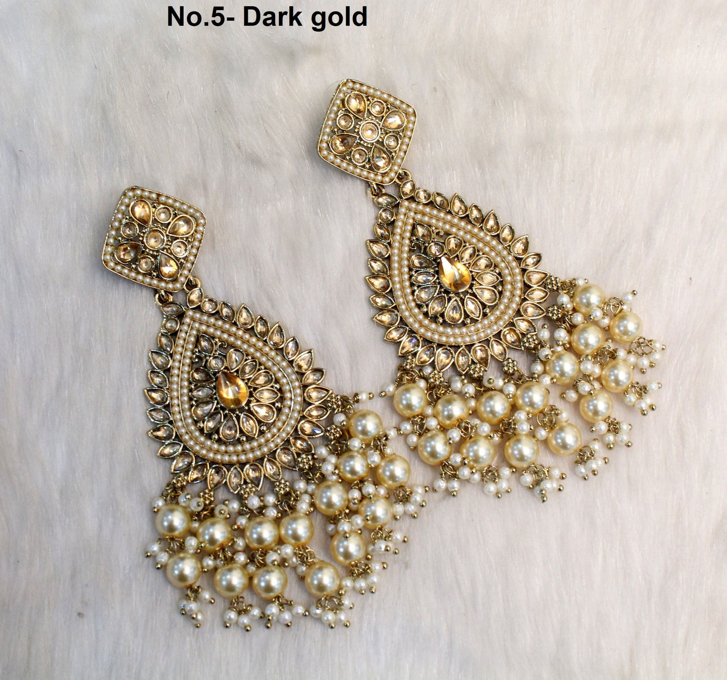 Indian Jewellery/Indian Earrings Set/dark gold ,yellow, mint, dark pink, green  chand balli  Earrings Set tinku Jewellery