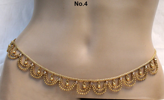 Sari Saree Chain Gold Polki Belly Waist Sari Saree Chain Jewelry Indian Kamarbandh Kamarband Belt Indian Jewelry/Simple Body Chain Jewellery