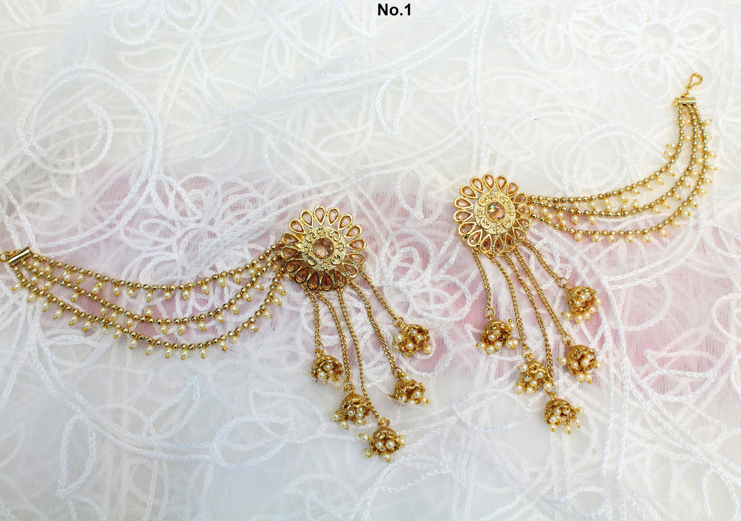 Bahubali Jhumka Earrings Bollywood Wedding Gold Earrings Danglers Bridal Indian Jewellery Set