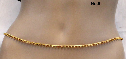 Sari Saree Chain Gold Polki Belly Waist Jewelry South Indian Jewelry Kamarband bandh band Belt/Simple Body Chain Jewellery