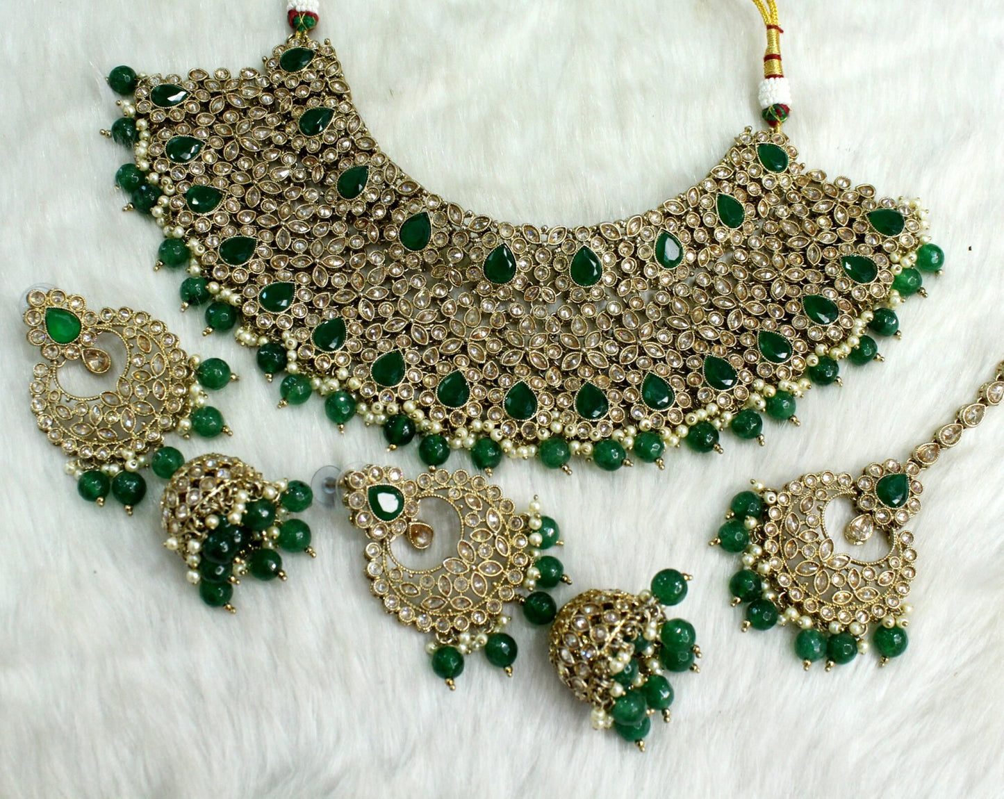 Buy Choker Set Bridal Necklace Set/Choker necklace Jewellery set /Indian bridal necklace set/Bridesmaid Jewellery/gift for her