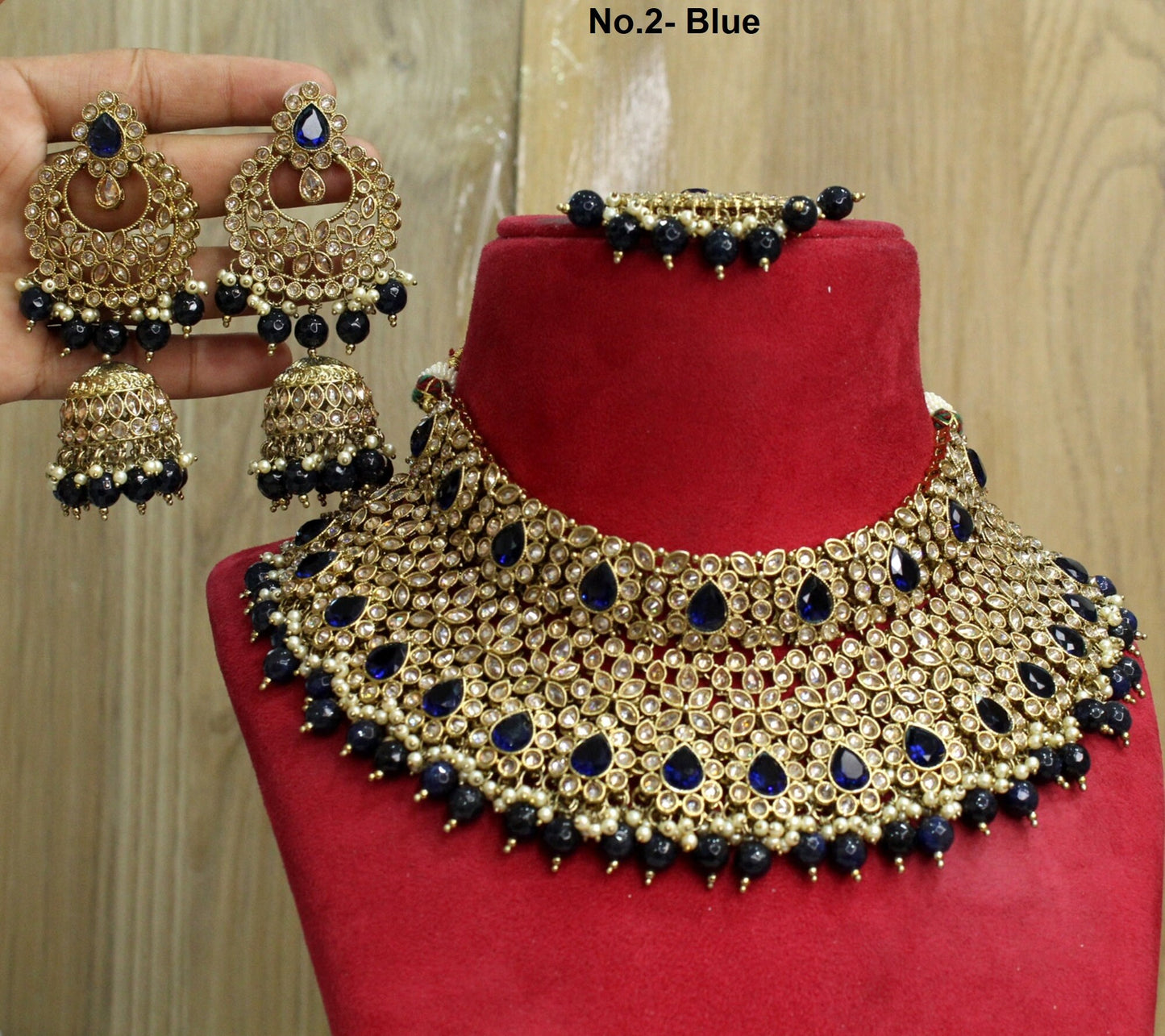 Buy Choker Set Bridal Necklace Set/Choker necklace Jewellery set /Indian bridal necklace set/Bridesmaid Jewellery/gift for her