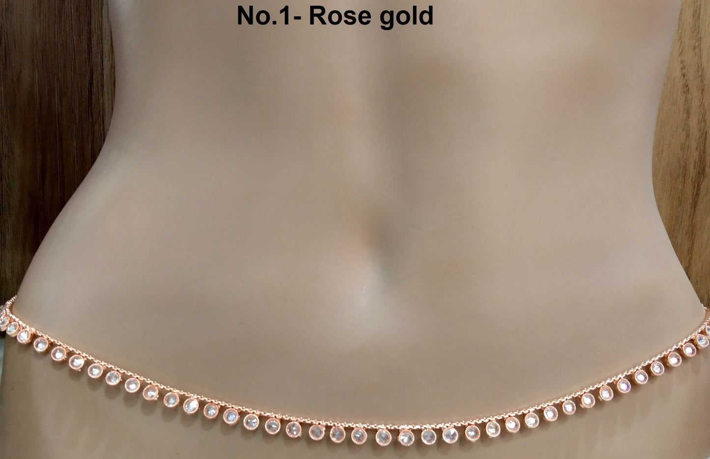 Waist Sari Saree Chain Jewellery Indian Kamarbandh Kamarband Belt/Rose gold Simple Body Chain Jewellery
