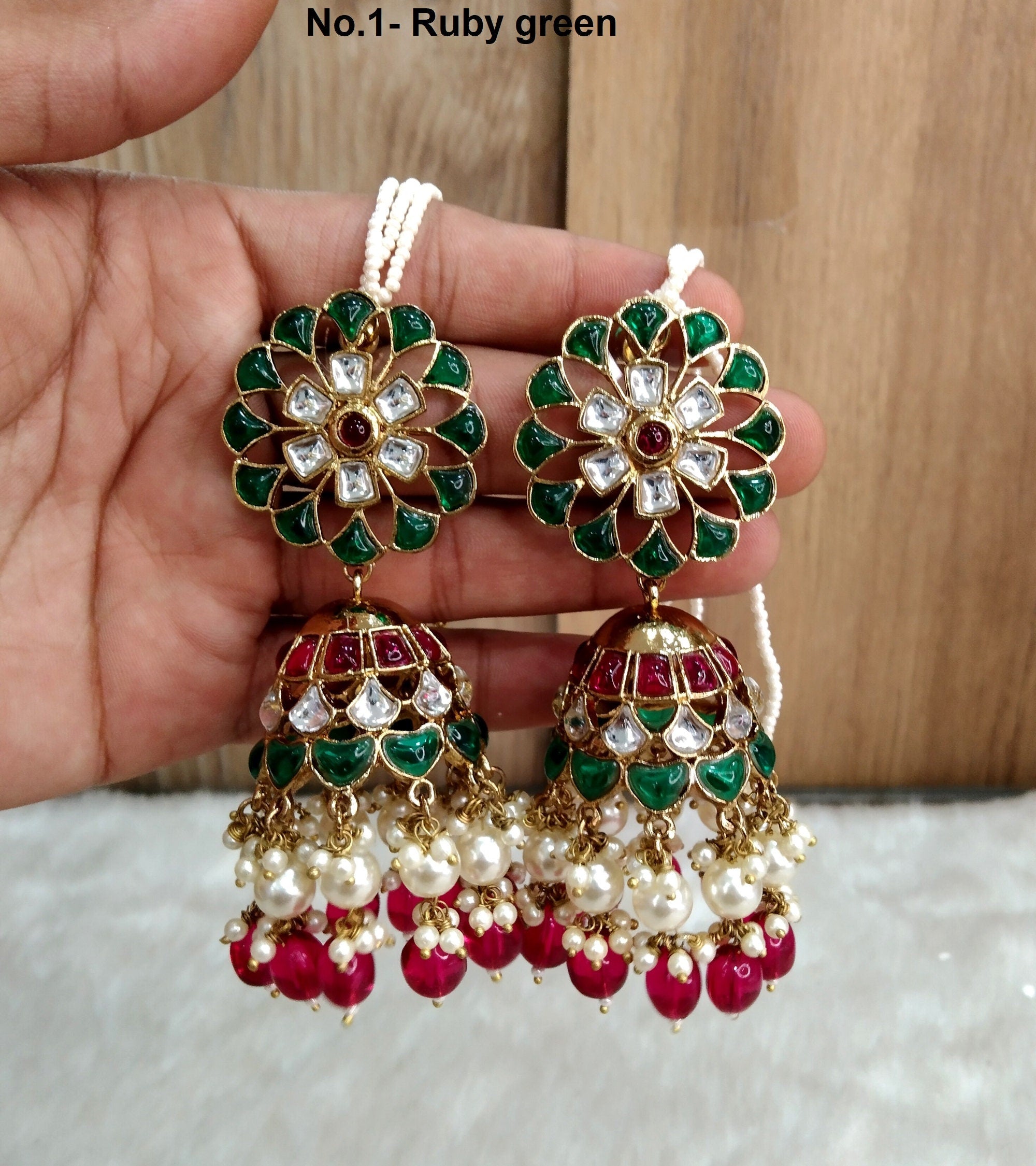 Indian Jhumka Earrings Jewellery Punjabi Gold Wedding Indian Jewelry r Glam Jewelrys