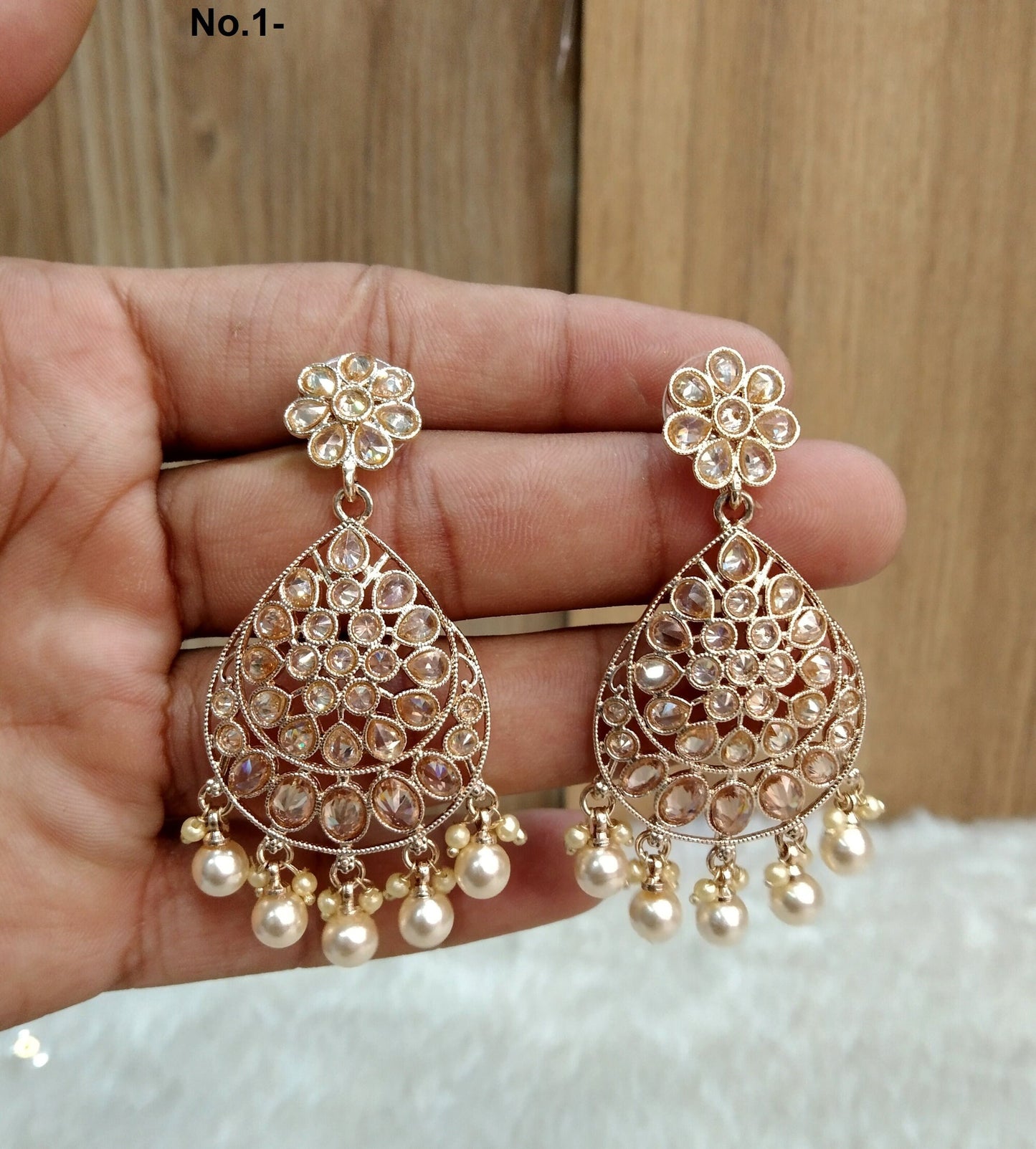 Indian Jewellery/Indian antique gold Earrings/Indian bridal Earrings Set Jewellery/Antique gold wedding Bollywood Jewellery Set