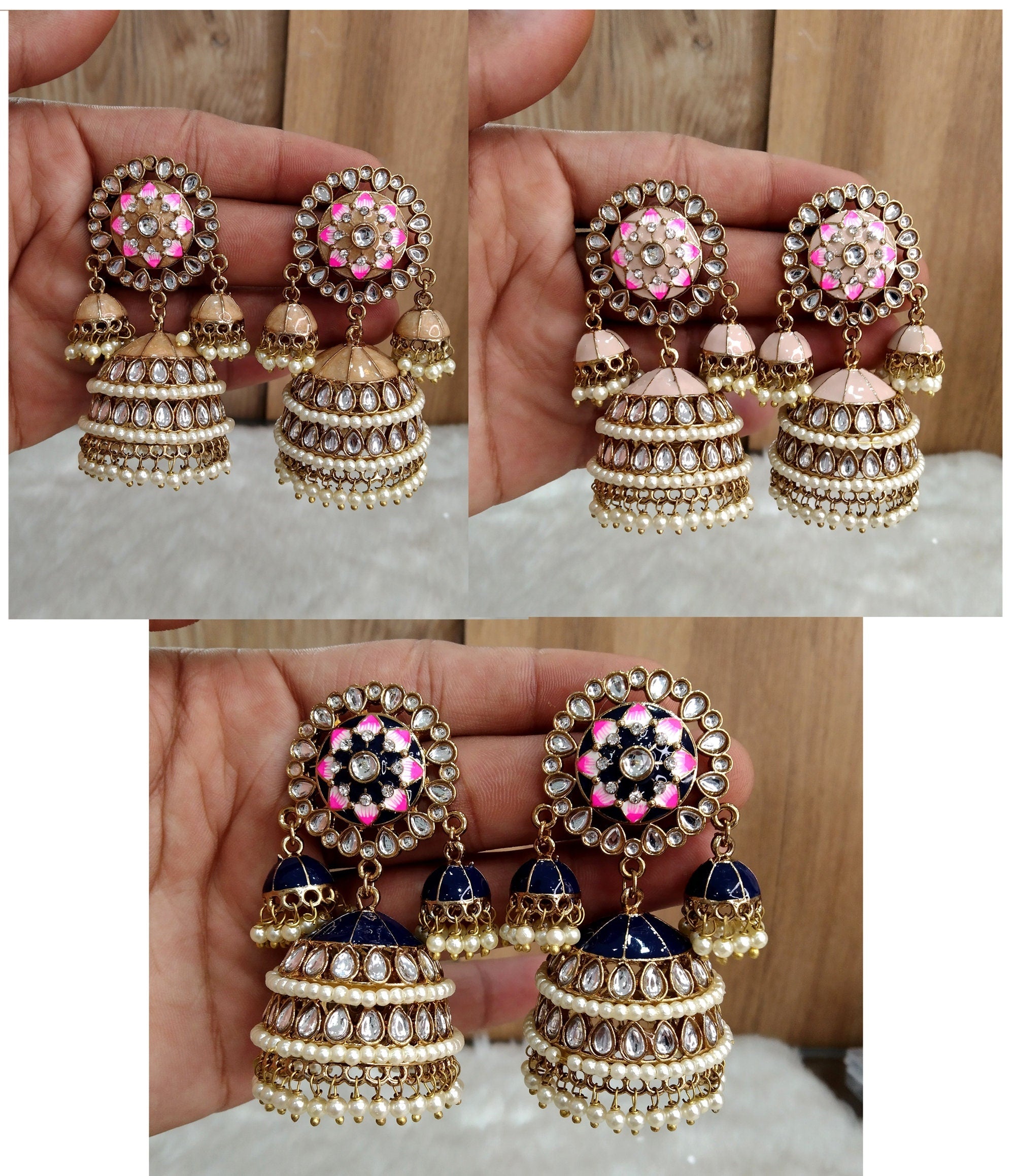 Jewelry Gold Earrings Punjabi Style | TikTok