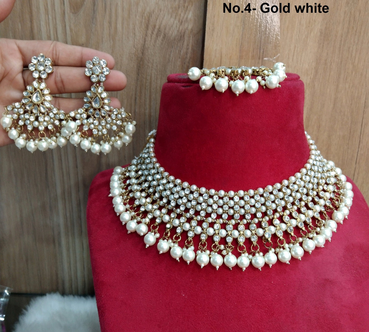 Indian Jewellery/Bridal Gold Bollywood Jewellery Necklace Set/Red , green, pink choker Jewelry/Wedding Kundan Semi Bridal Ethnic Set