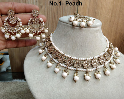 Indian  Jewellery Antique gold  Necklace Tikka Set/Gold melbourne Bollywood Necklace Set/Indian necklace ethnic necklace set