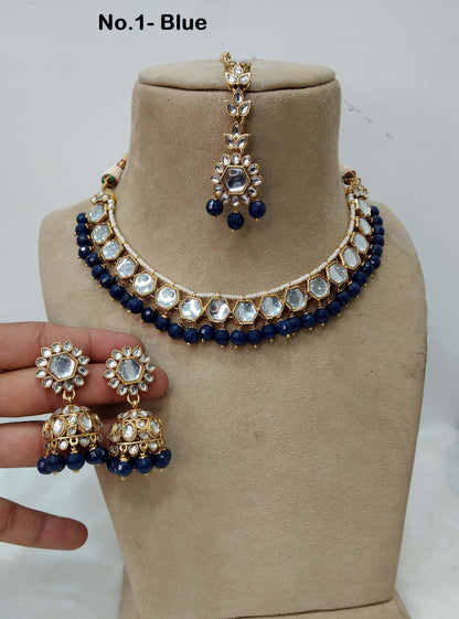 Ivory Indian  Jewellery , Kundan necklace Set Indian Wedding Bridal Ethnic Bridal Necklace,bridesmaid Tina set,Punjabi set