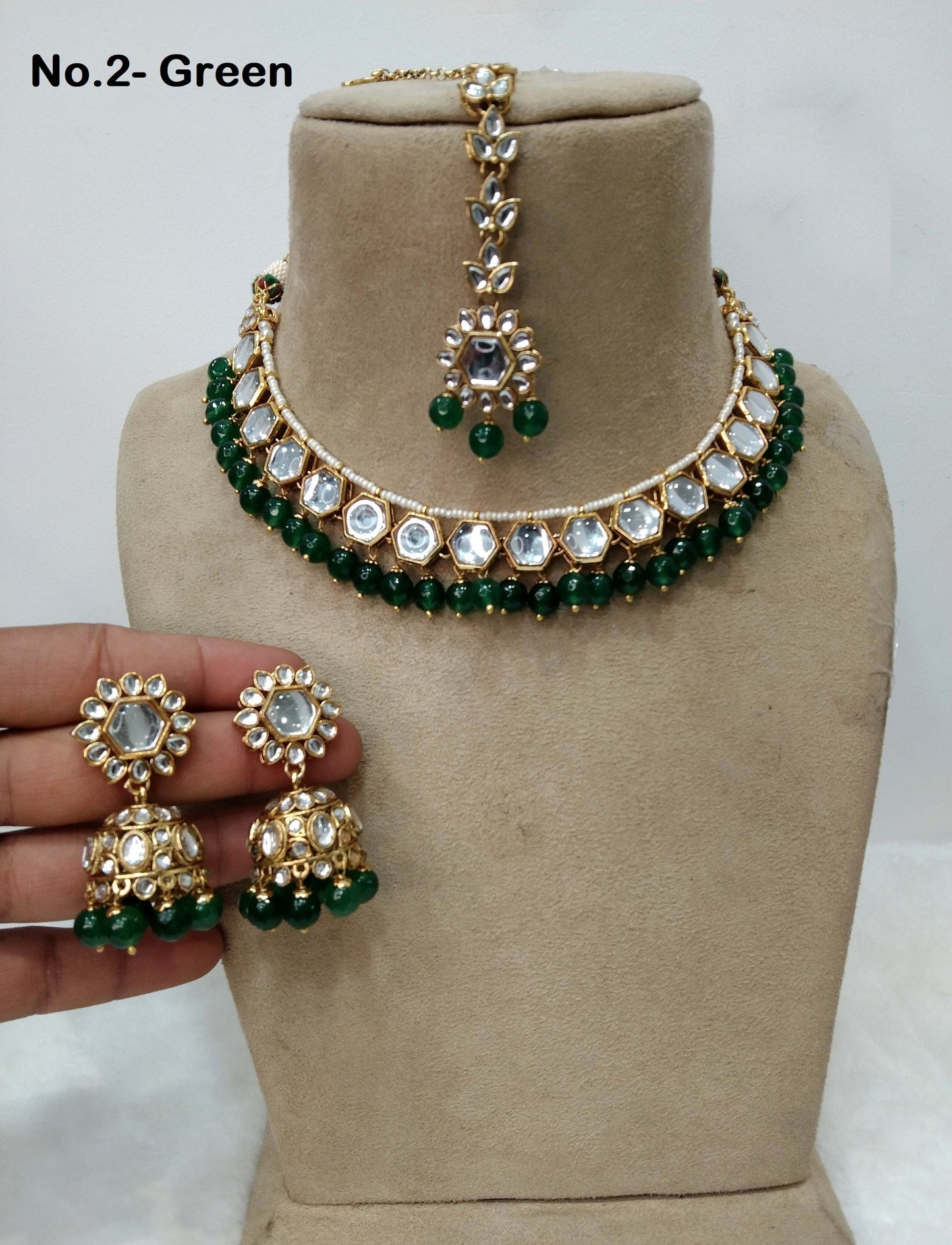 Ivory Indian  Jewellery , Kundan necklace Set Indian Wedding Bridal Ethnic Bridal Necklace,bridesmaid Tina set,Punjabi set