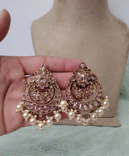 Indian Jewellery/Gold Indian Earrings Tikka Set/Pink,mint Indian Jhumka Jhumki Earrings Set Jewellery/Wedding Bridal Bollywood Jewellery Set