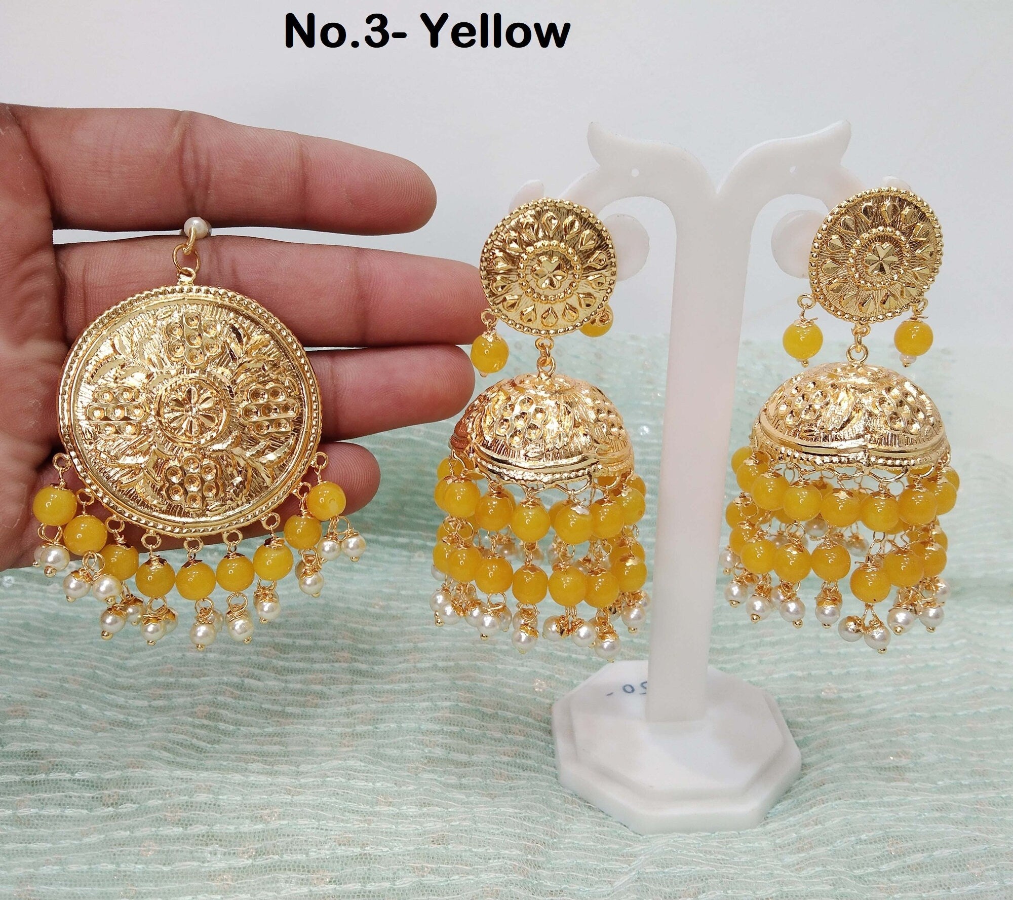 Vintage Unique Lot 3 Pair 14k Yellow Gold Pierced Earrings No Back Clasp As  Show | eBay