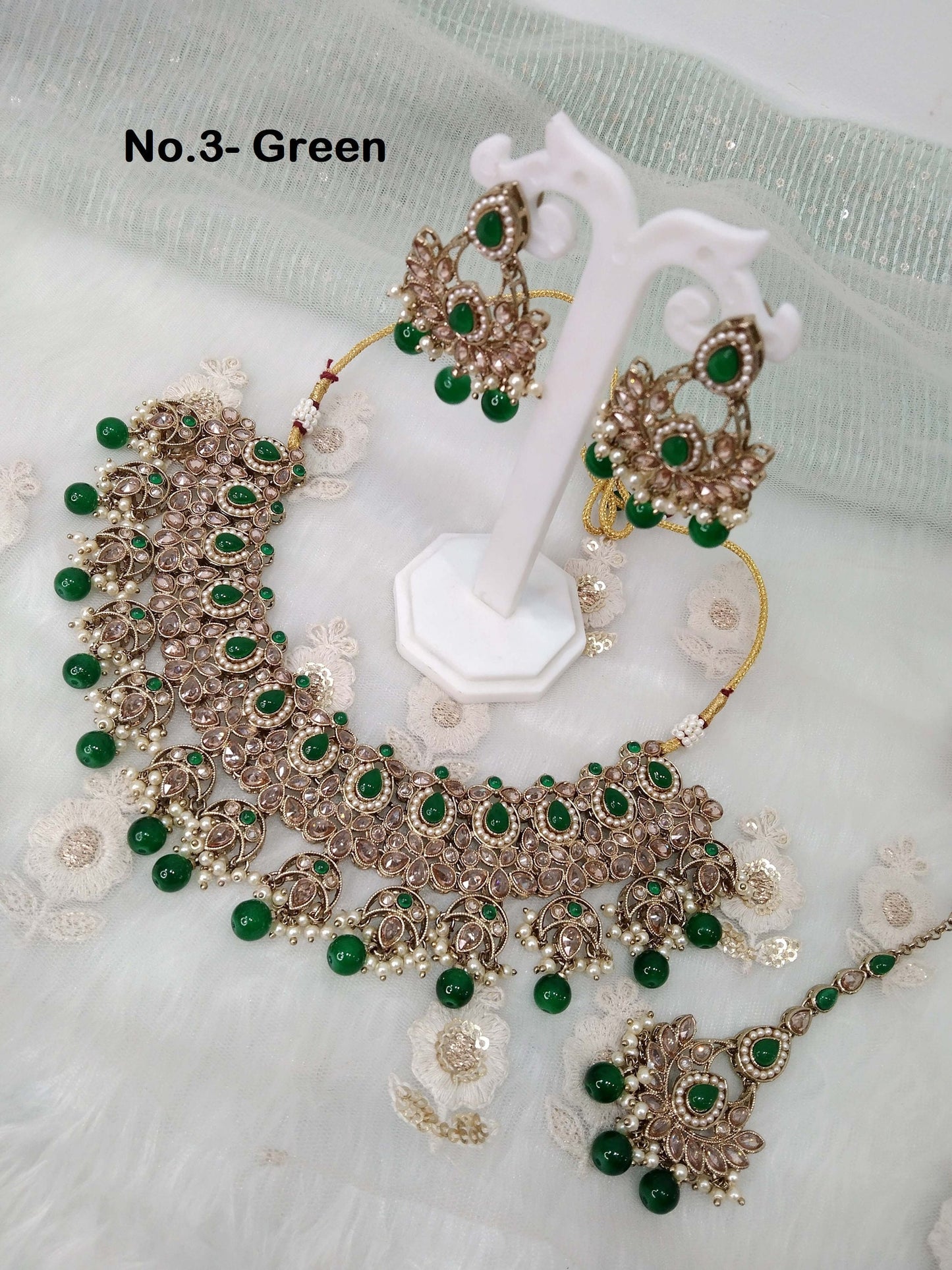 Indian Jewellery Gold Bollywood Necklace Set/ Dark gold, Maroon Jewelry/Wedding Crystal Semi Bridal jani Ethnic Set