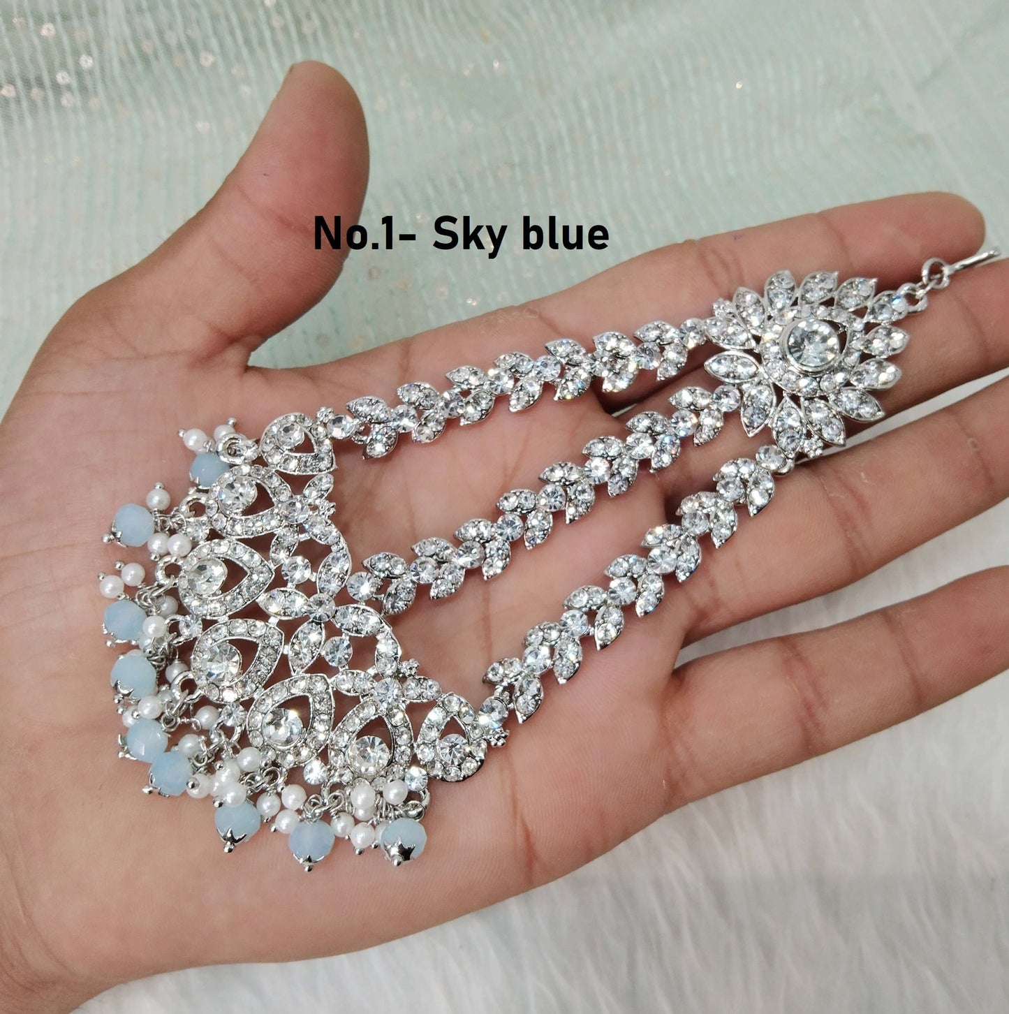 Passa Jhumar Jhoomer Headpiece Bridal Passa/Hijab Headpiece/Antique Indian Hair Jewellery/Pakistani Headpiece/Side Hair Jewellry