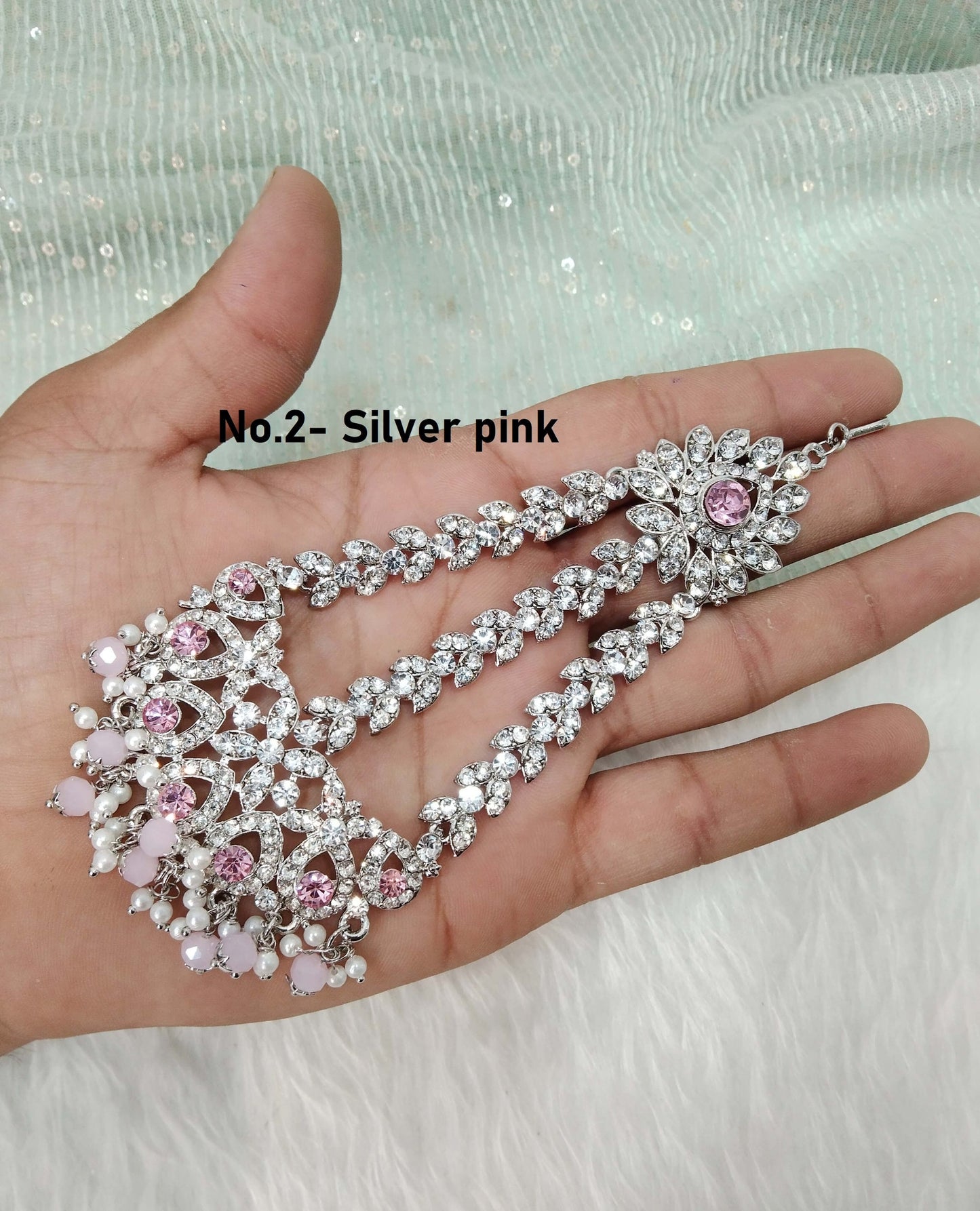 Passa Jhumar Jhoomer Headpiece Bridal Passa/Hijab Headpiece/Antique Indian Hair Jewellery/Pakistani Headpiece/Side Hair Jewellry