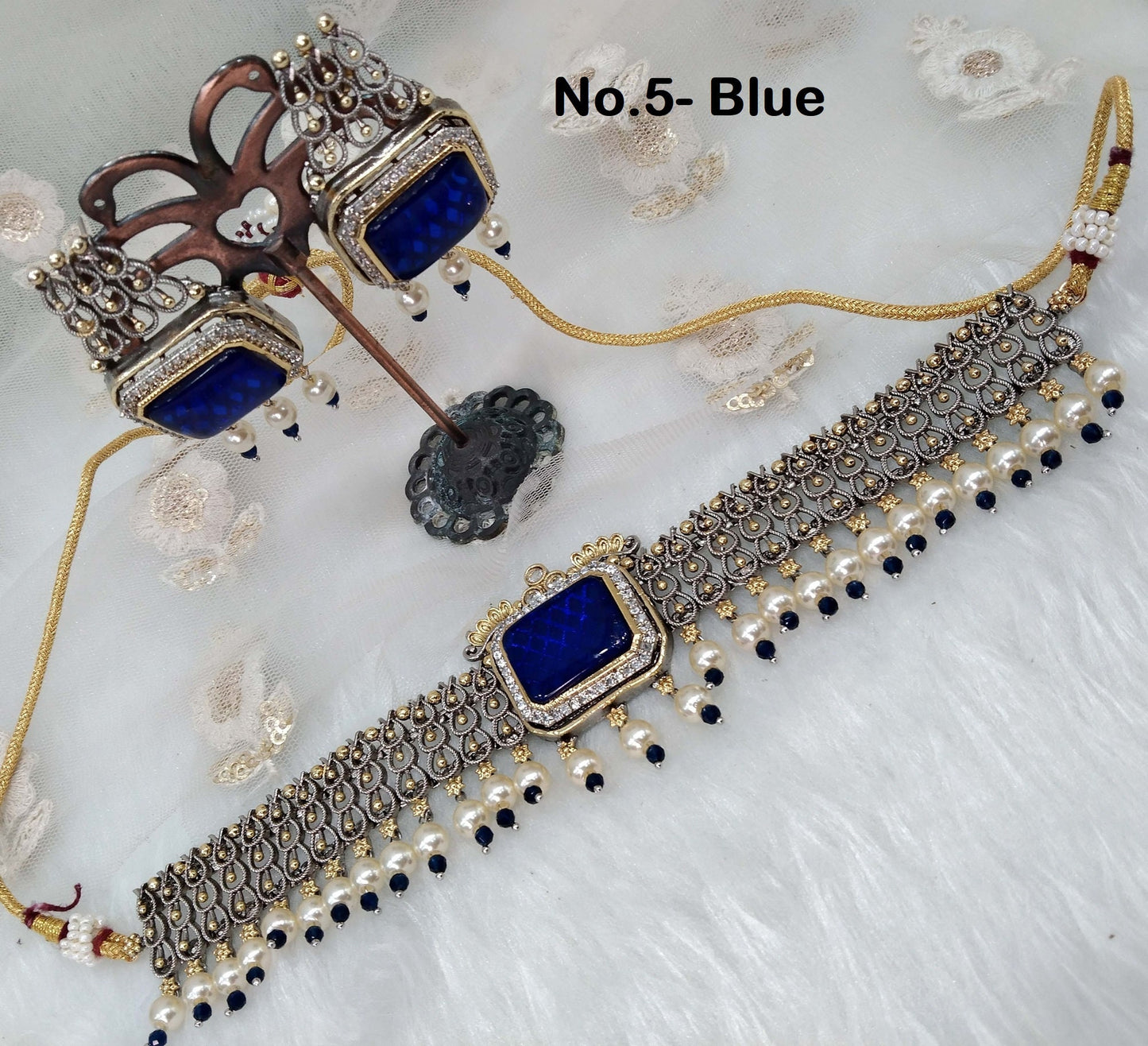 Buy Choker Set /Victorian polish choker Set/ Bollywood choker Set/Indian choker set/ Bridesmaid Jewellery/Women gift/Nova antique choker set